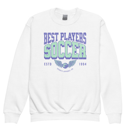 [ID: 677-G190] Best Players Soccer Youth Crew Neck Sweatshirt