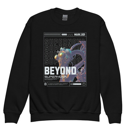 [ID: 677-G198] Beyond Supernova Youth Crew Neck Sweatshirt