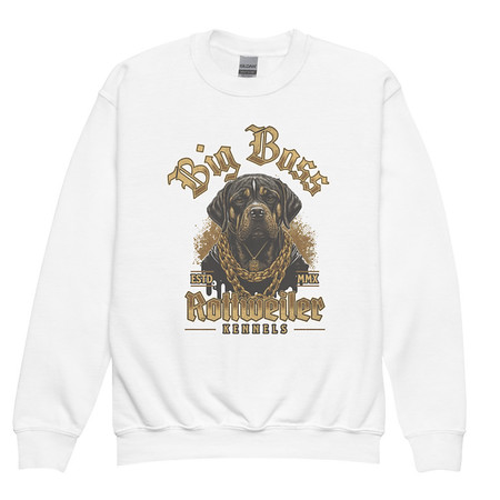 [ID: 677-G201] Big Boss Kennels Youth Crew Neck Sweatshirt
