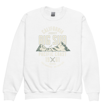 [ID: 677-G204] Big Sur - Outdoor Mountain Youth Crew Neck Sweatshirt