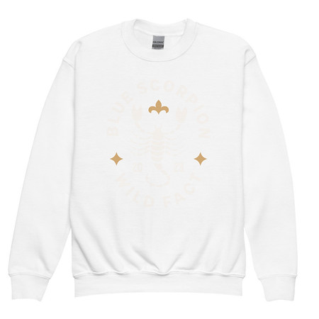 [ID: 677-G242] Blue Scorpion - Wildlife Animal Youth Crew Neck Sweatshirt