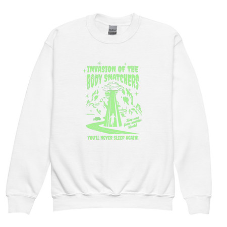 [ID: 677-G247] Body Snatchers - UFO Invasion Youth Crew Neck Sweatshirt