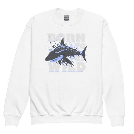 [ID: 677-G264] BORN TO BE WILD Youth Crew Neck Sweatshirt