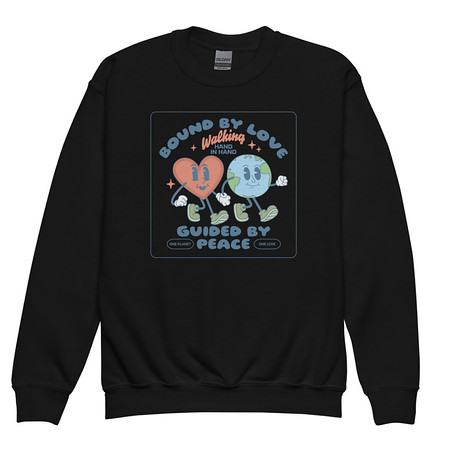 [ID: 677-G272] BOUND BY LOVE Youth Crew Neck Sweatshirt
