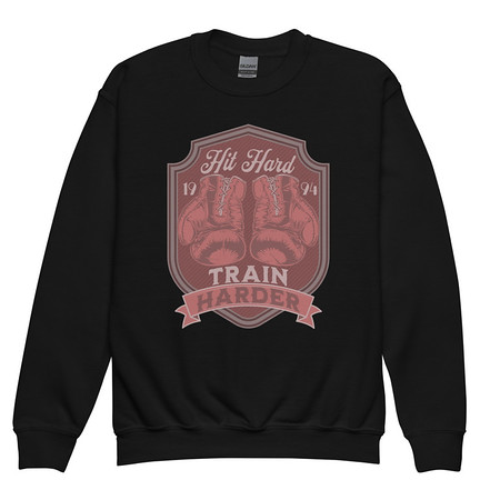 [ID: 677-G278] Boxing Training Youth Crew Neck Sweatshirt