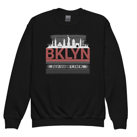 [ID: 677-G289] Brooklyn -New York   Youth Crew Neck Sweatshirt