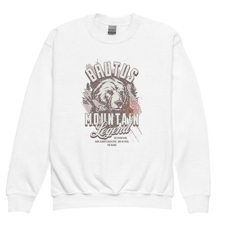 [ID: 677-G292] Brutus Mountain Legend Youth Crew Neck Sweatshirt