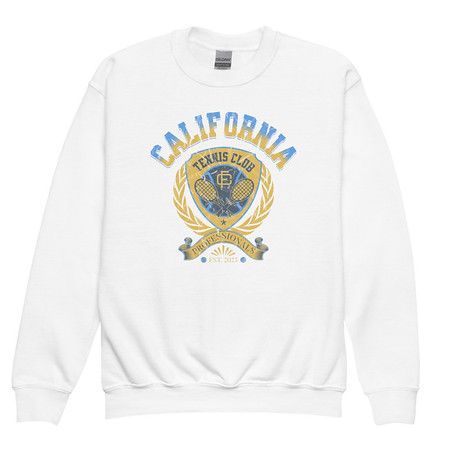 [ID: 677-G319] CALIFORNIA TENNIS PROFESSIONALS Youth Crew Neck Sweatshirt
