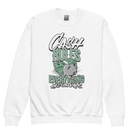 [ID: 677-G336] Cash Rules Youth Crew Neck Sweatshirt