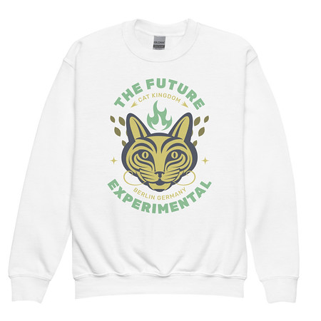 [ID: 677-G337] Cat Kingdom Berlin - Animal Youth Crew Neck Sweatshirt