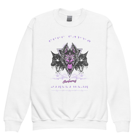 [ID: 677-G354] Cerberus Hell Hound Streetwear - Dark Aesthetic Youth Crew Neck Sweatshirt