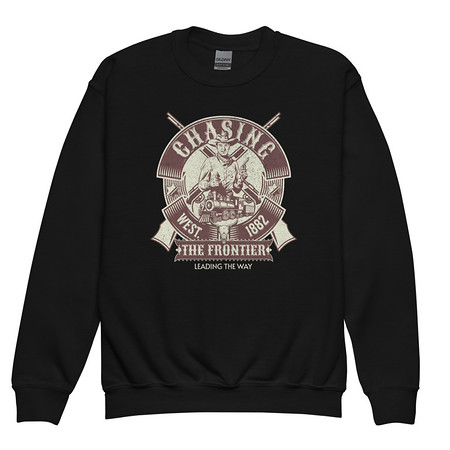 [ID: 677-G360] Chasing the Frontier Youth Crew Neck Sweatshirt