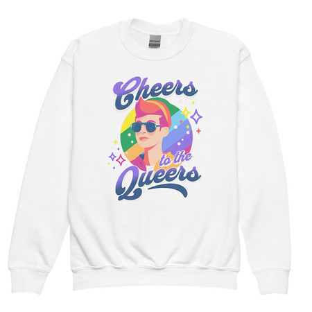 [ID: 677-G362] Cheers to the Queers Youth Crew Neck Sweatshirt