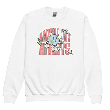 [ID: 677-G372] Choose Joy Always Youth Crew Neck Sweatshirt