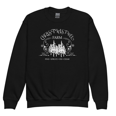 [ID: 677-G377] Christmas Tree Farm Youth Crew Neck Sweatshirt