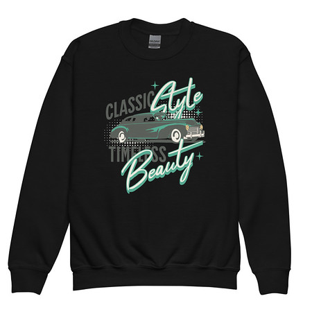 [ID: 677-G386] Classic Style Timeless Beauty Youth Crew Neck Sweatshirt
