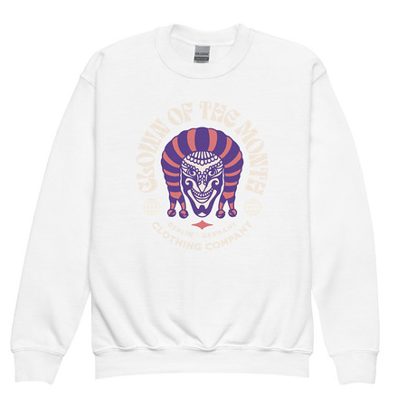 [ID: 677-G389] Clown of the Month Youth Crew Neck Sweatshirt