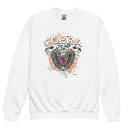 [ID: 677-G390] Cobra Power - Sports Youth Crew Neck Sweatshirt