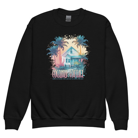 [ID: 677-G391] Coconut Cottage Youth Crew Neck Sweatshirt