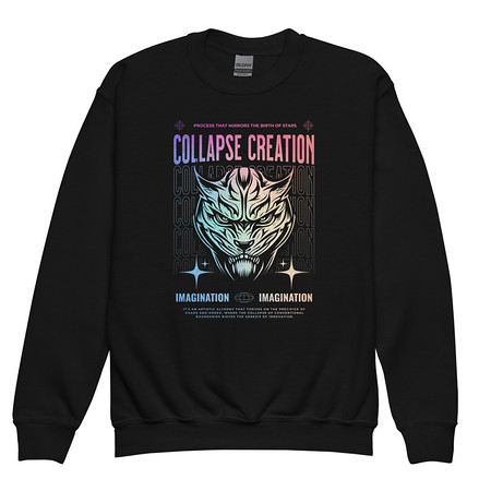 [ID: 677-G406] Collapse Creation Youth Crew Neck Sweatshirt