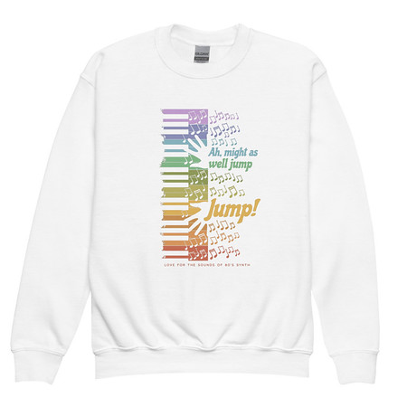 [ID: 677-G410] Colorful Retro Keyboard Youth Crew Neck Sweatshirt