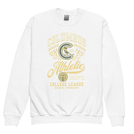 [ID: 677-G412] Columbus Athletic Youth Crew Neck Sweatshirt
