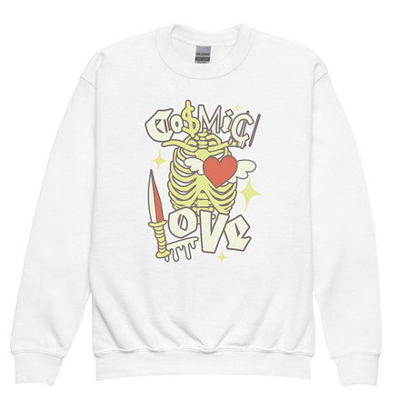 [ID: 677-G423] Cosmic Love (2) Youth Crew Neck Sweatshirt
