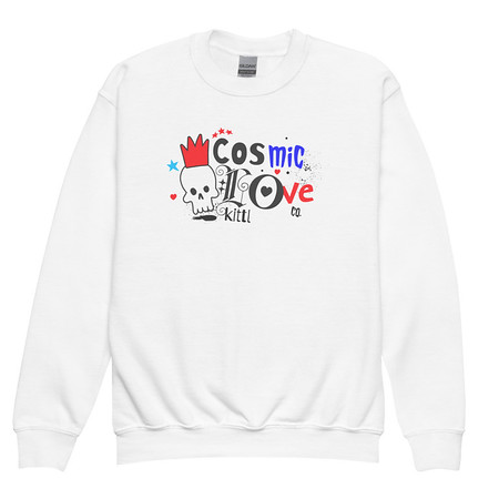 [ID: 677-G424] Cosmic Love Youth Crew Neck Sweatshirt