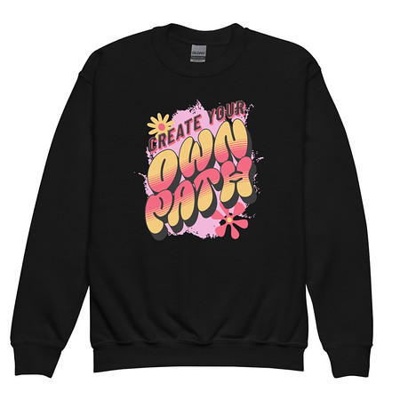 [ID: 677-G431] Create Your Own Path Youth Crew Neck Sweatshirt
