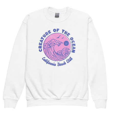 [ID: 677-G435] Creature of the Ocean Youth Crew Neck Sweatshirt