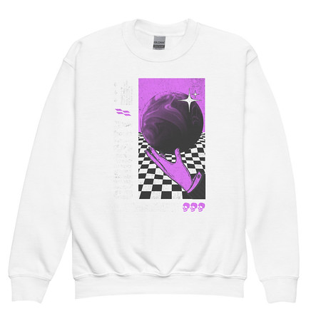 [ID: 677-G442] Curiosity Streetwear Youth Crew Neck Sweatshirt