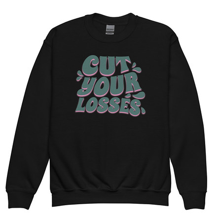 [ID: 677-G448] Cut your Losses Youth Crew Neck Sweatshirt