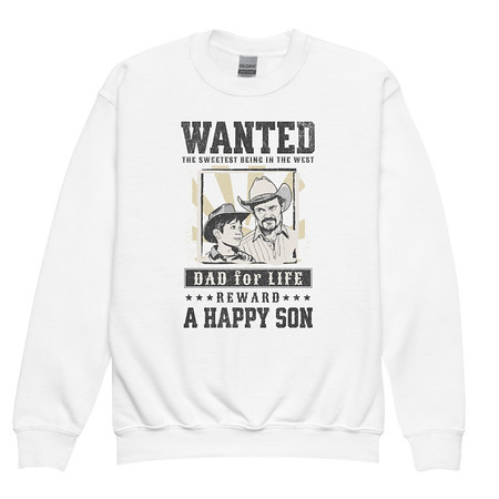 [ID: 677-G461] Dad Wanted Youth Crew Neck Sweatshirt