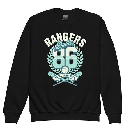 [ID: 677-G464] Dallas Rangers - Old School Sports Youth Crew Neck Sweatshirt