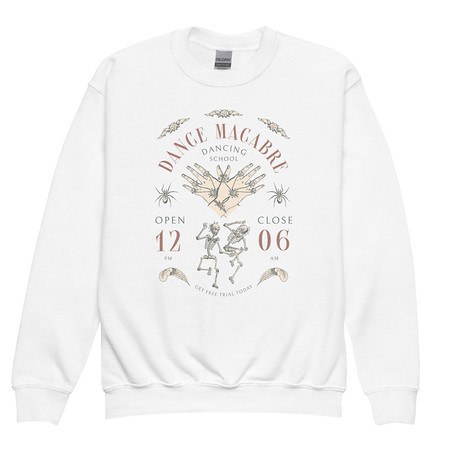 [ID: 677-G465] Dance Macabre - Dancing School Youth Crew Neck Sweatshirt