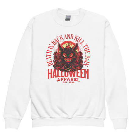 [ID: 677-G478] Death is Back Youth Crew Neck Sweatshirt