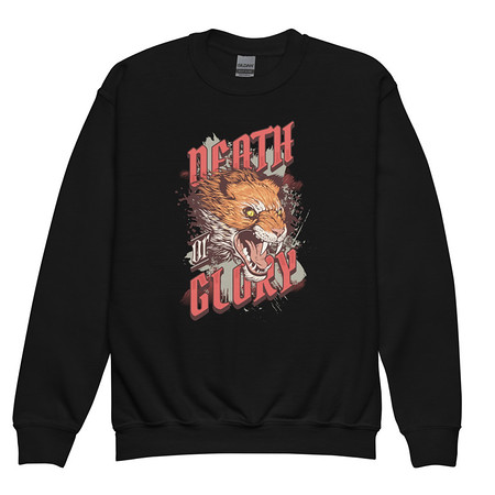 [ID: 677-G479] Death or Glory - Fierce Animal Youth Crew Neck Sweatshirt