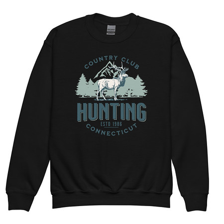 [ID: 677-G483] Deer Hunting Country Club  Youth Crew Neck Sweatshirt