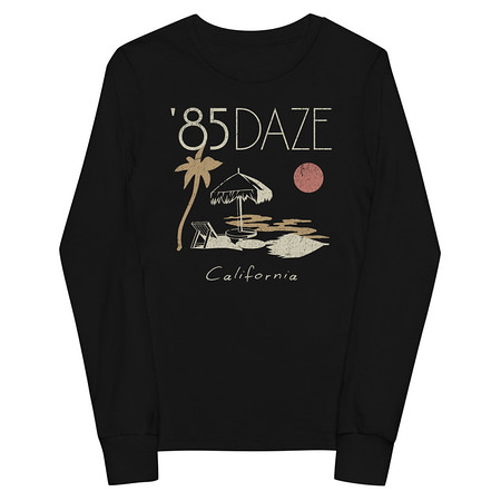 [ID: 511-G1] '85 Daze California Youth Long Sleeve Tee