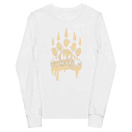 [ID: 511-G14] A Beary Good Home Youth Long Sleeve Tee