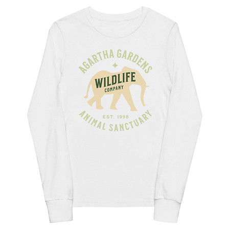 [ID: 511-G33] Agartha Gardens Wildlife - Animal Sanctuary Youth Long Sleeve Tee