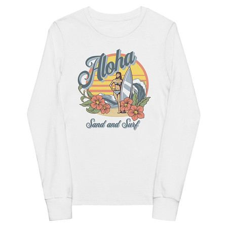 [ID: 511-G53] Aloha Youth Long Sleeve Tee