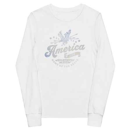 [ID: 511-G61] America 1776 Youth Long Sleeve Tee