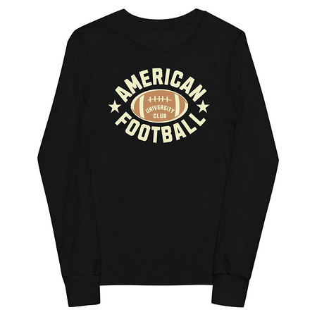 [ID: 511-G69] American Football - Athletic Sports Youth Long Sleeve Tee