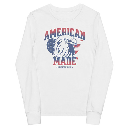 [ID: 511-G76] American Made Youth Long Sleeve Tee