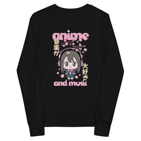 [ID: 511-G86] Anime and Music Youth Long Sleeve Tee