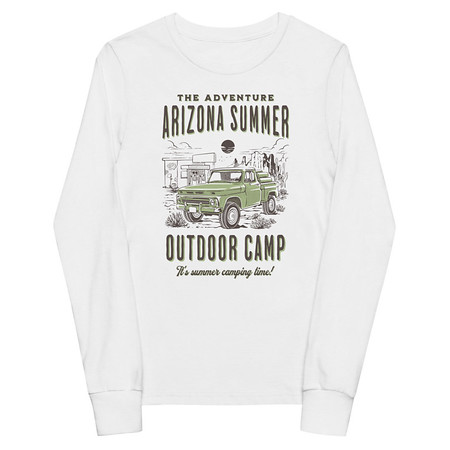 [ID: 511-G100] Arizona Outdoor Camp - Classic Truck Youth Long Sleeve Tee