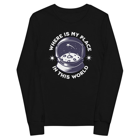 [ID: 511-G110] Astronaut Youth Long Sleeve Tee