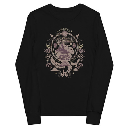 [ID: 511-G119] Awaken The Senses - Coffee Beans Youth Long Sleeve Tee