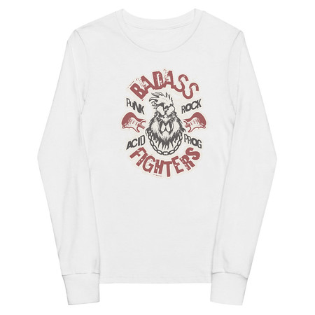 [ID: 511-G130] Badass Fighters Youth Long Sleeve Tee
